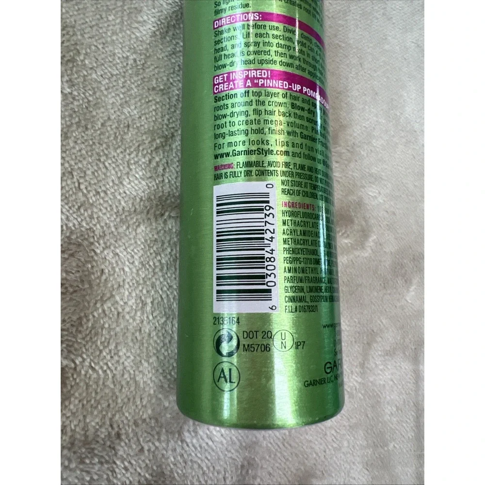 Garnier Fructis Style Root Amp Lifting Spray Mousse, Extreme Hold 5